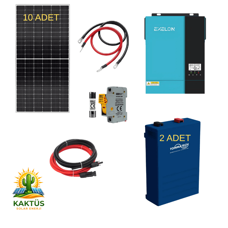 11 KW Lityum Hazır Solar Enerji Paketi