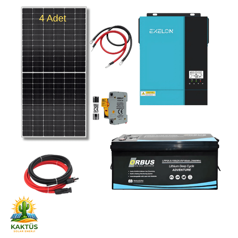 3KW Lityum Hazır Solar Enerji Paketi