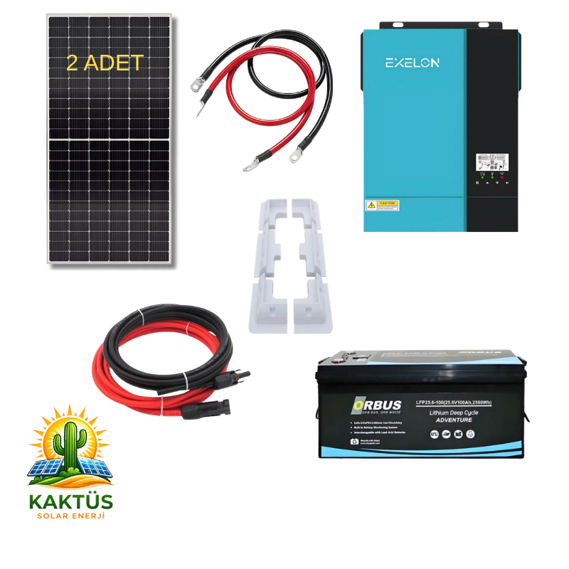 3KW LİTYUM KARAVAN PAKETİ 