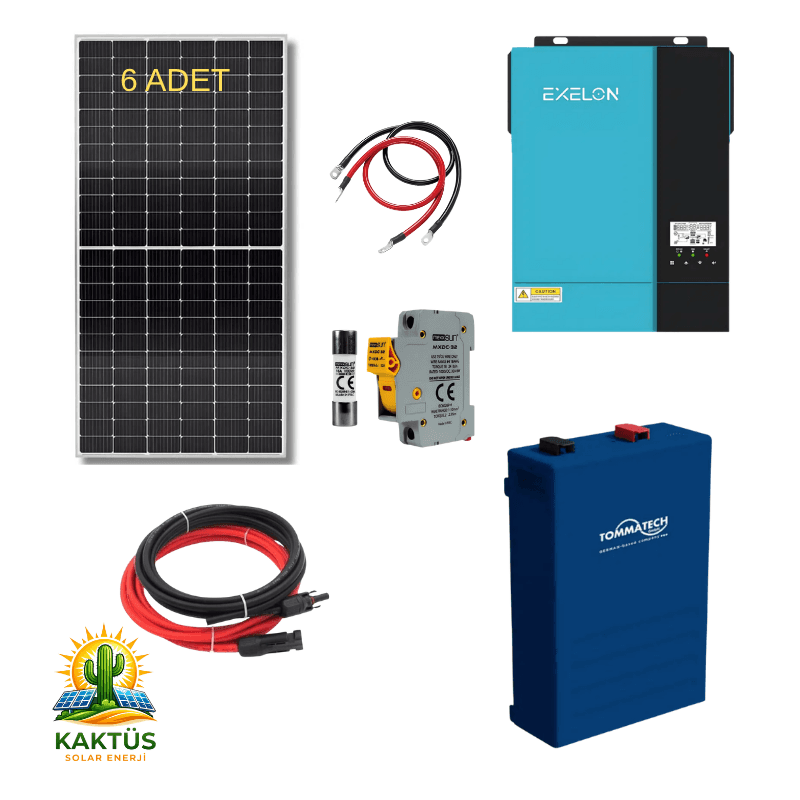 6.2KW  Lityum Hazır Solar Enerji Paketi