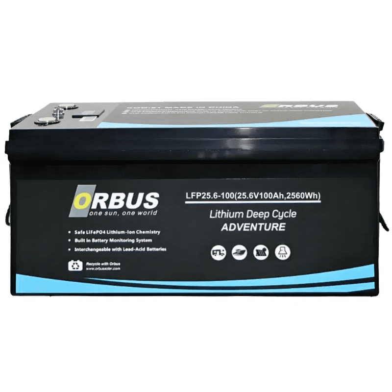 Orbus 25.6V 100Ah Solar&Marin LiFePO4 Lityum Akü