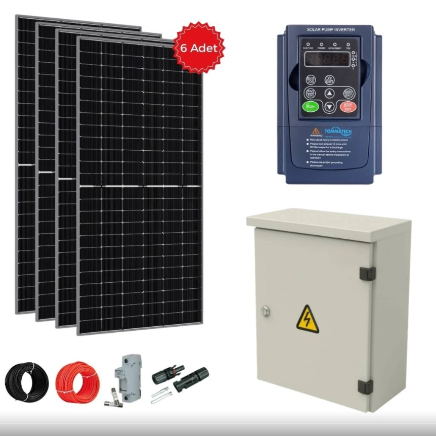 Tommatech 2HP-1.5KW 1 FAZ / 230V Pompa İçin Sulama Paketi