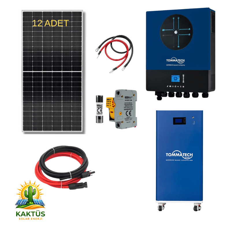 11 KW Lityum Tommatech Hazır Solar Enerji Paketi