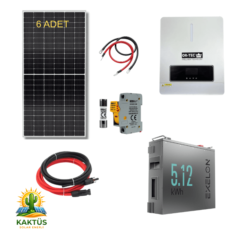 6.2KW Lityum Hazır Solar Enerji Paketi
