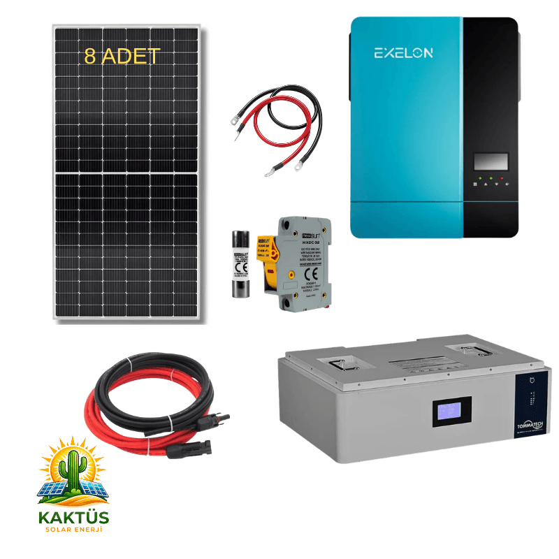 10.2 KW Lityum Hazır Solar Enerji Paketi